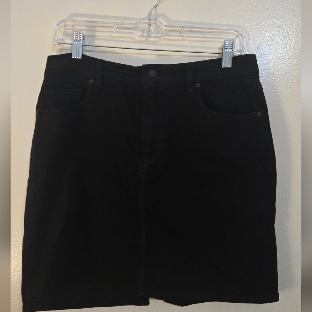 Elegant Black Pencil JEAN Skirt